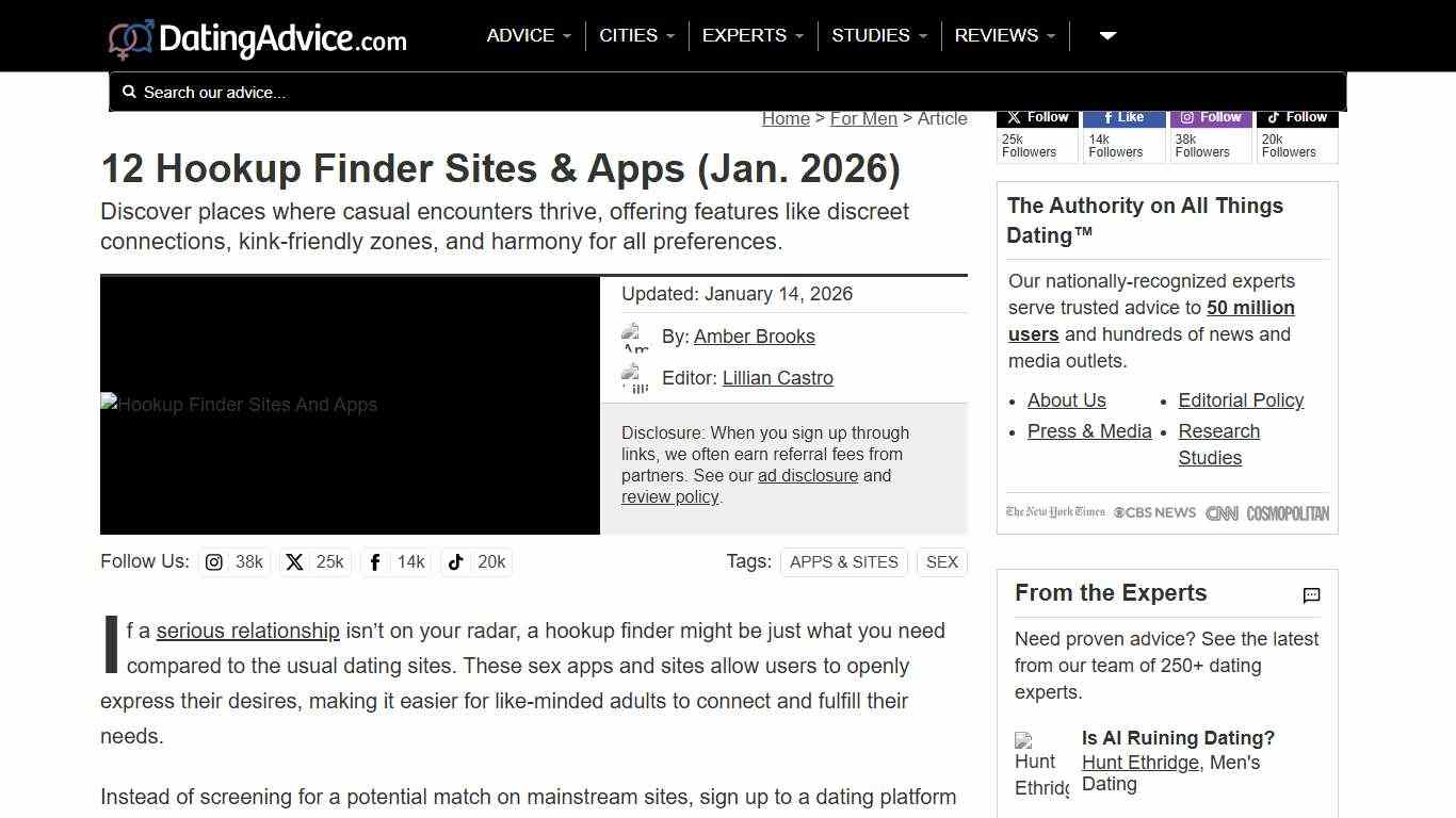 12 Hookup Finder Sites & Apps (Jan. 2026)
